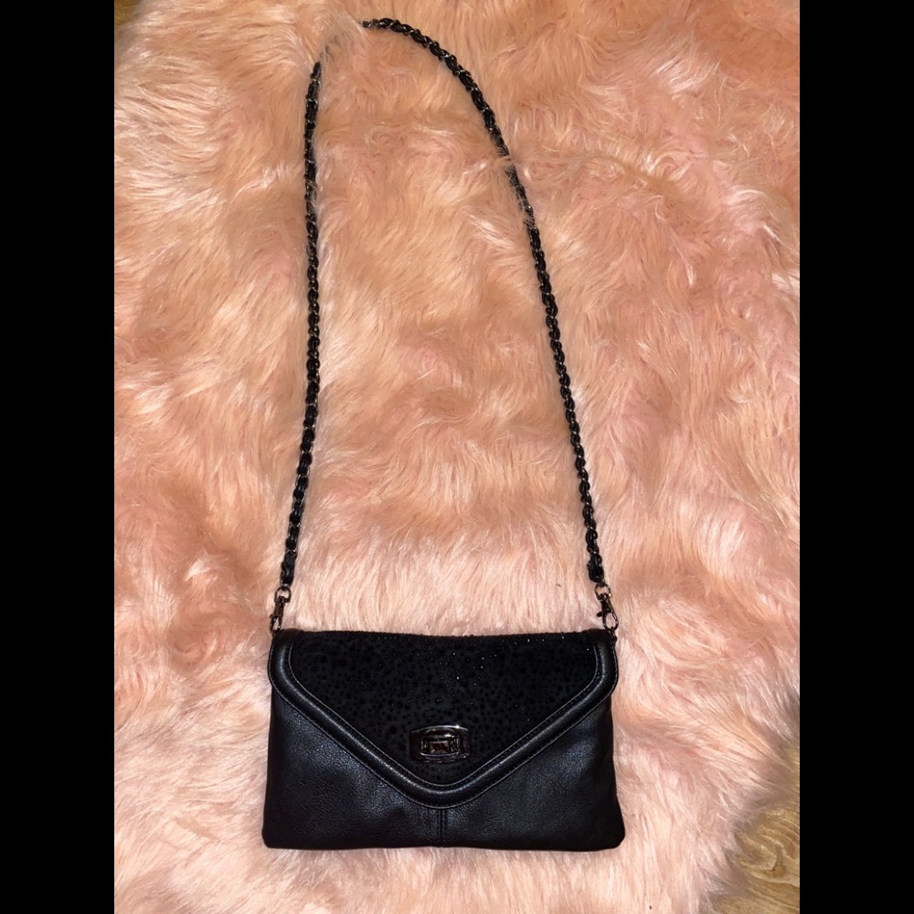 Aldo black with crystals crossbody bag